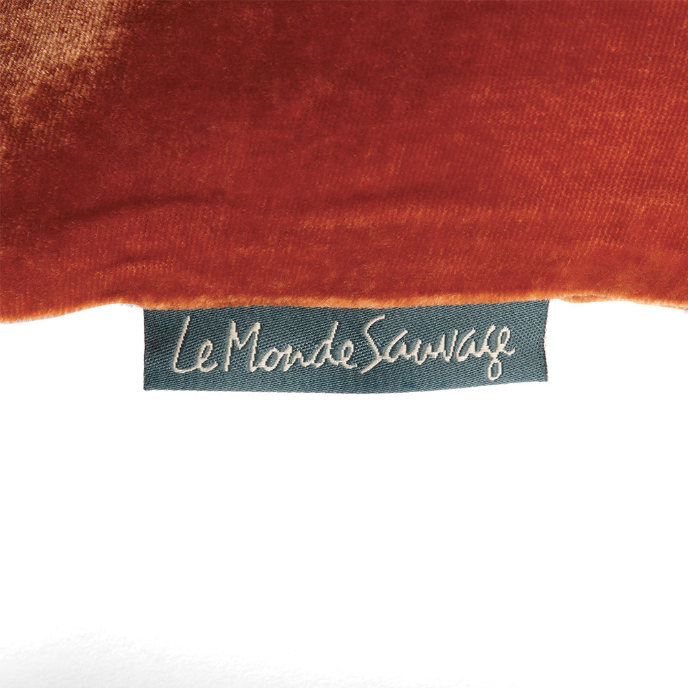 Coussin en velours à pompons - LMS