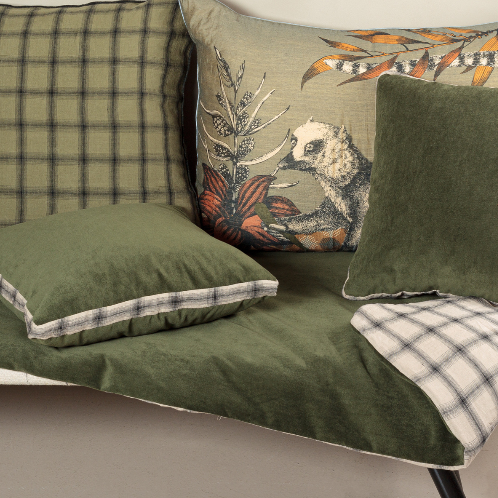 Coussin Charlie Balmoral - Le Monde Sauvage