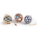 Set of three decorative baubles: Octopus