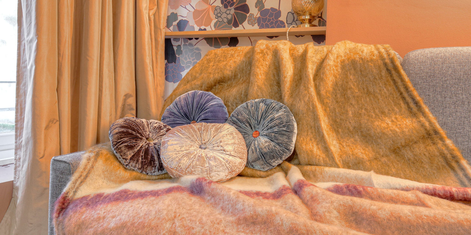 Coussin en velours élégant