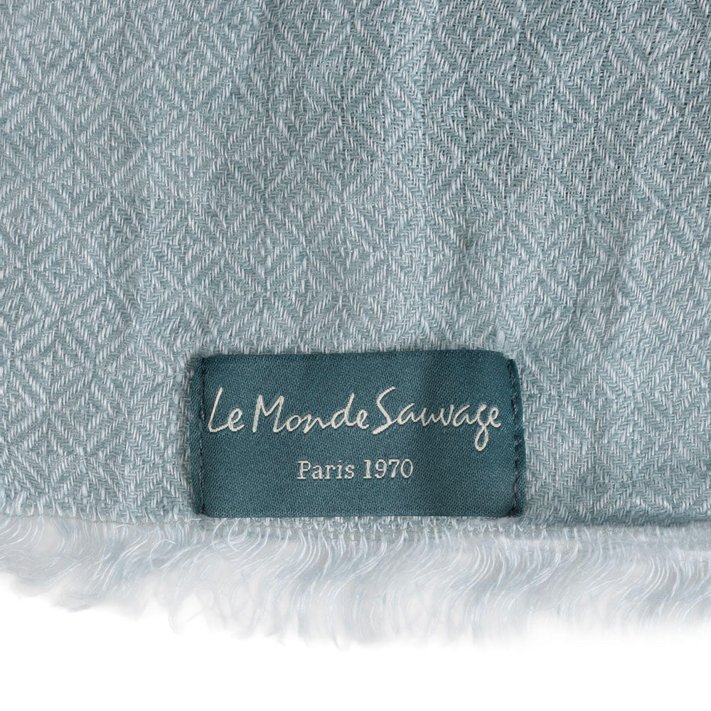 Plaid en lin chevron Oslo - Le Monde Sauvage