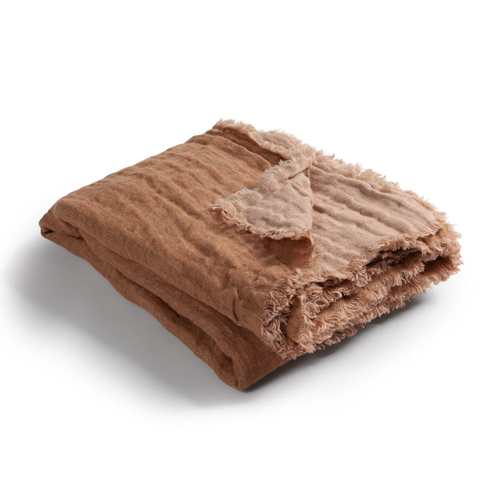 Plaid en lin gaufré Bruxelles - Le Monde Sauvage