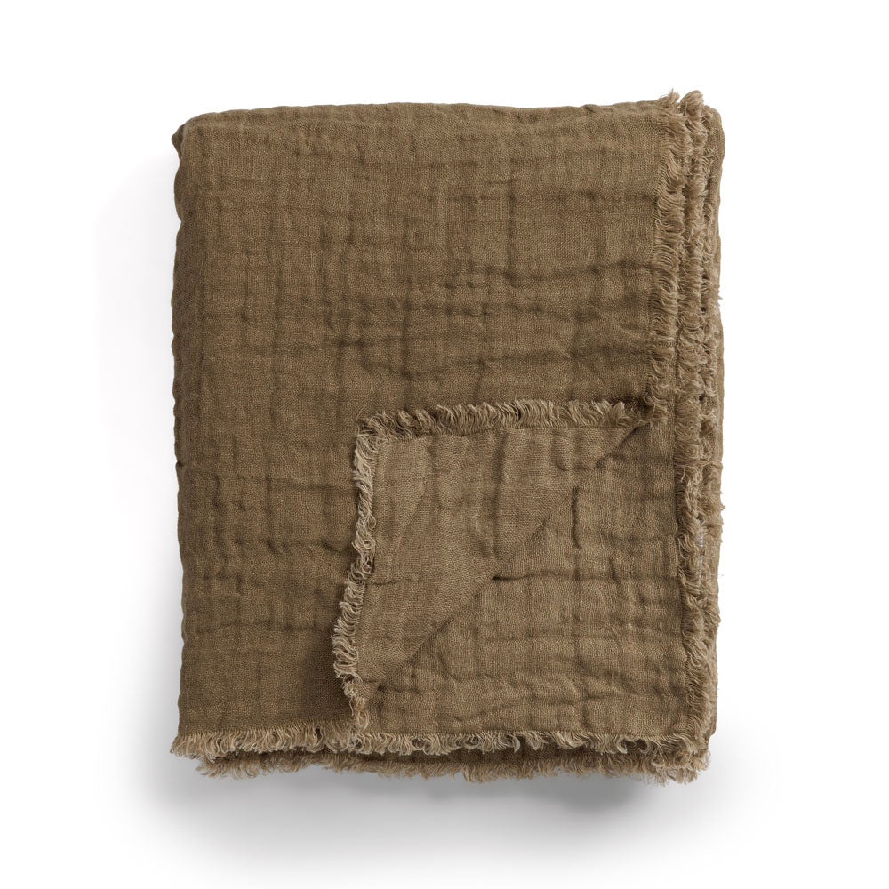 Plaid en lin gaufré Corcovado - Le Monde Sauvage