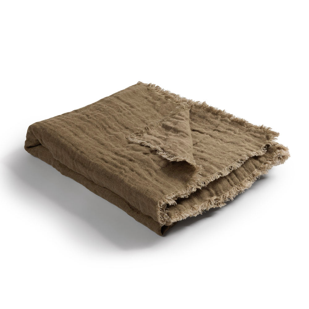 Plaid en lin gaufré Corcovado - Le Monde Sauvage