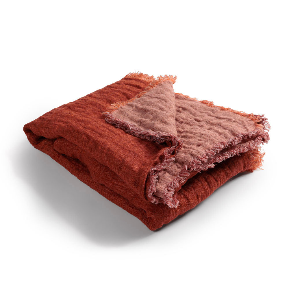 Plaid en lin gaufré Etosha - Le Monde Sauvage