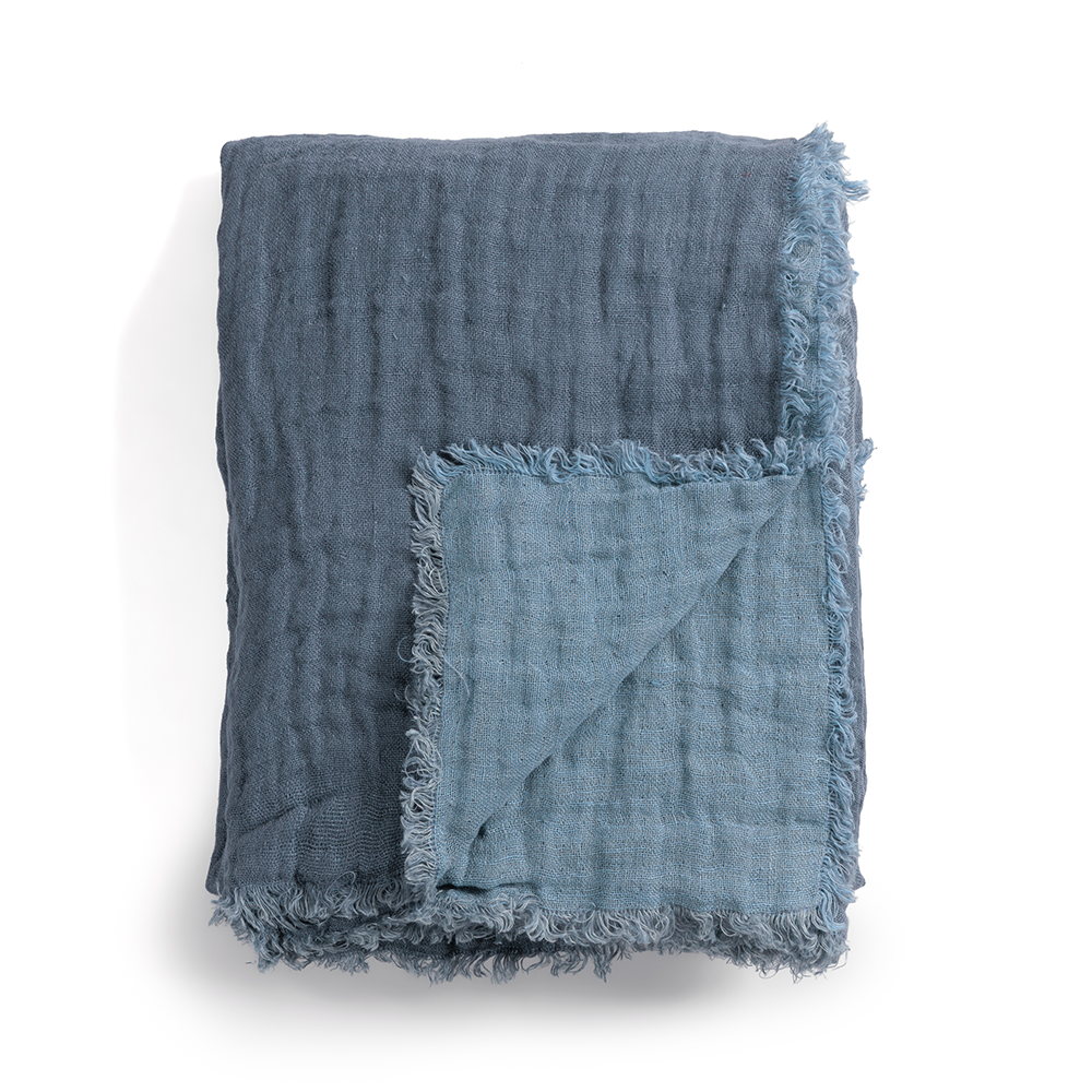 Plaid en lin gaufré Londres