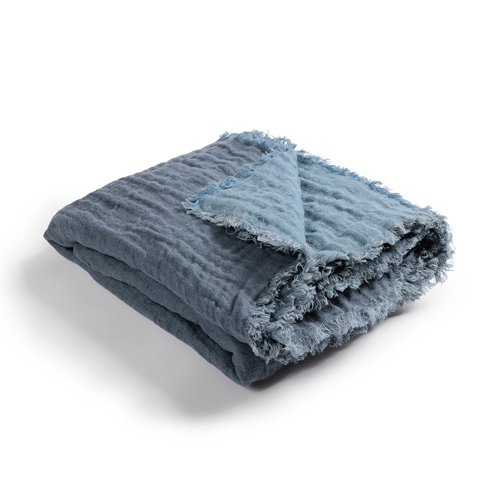 Plaid en lin gaufré Londres