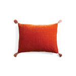 Coussin en velours à pompons - LMS 