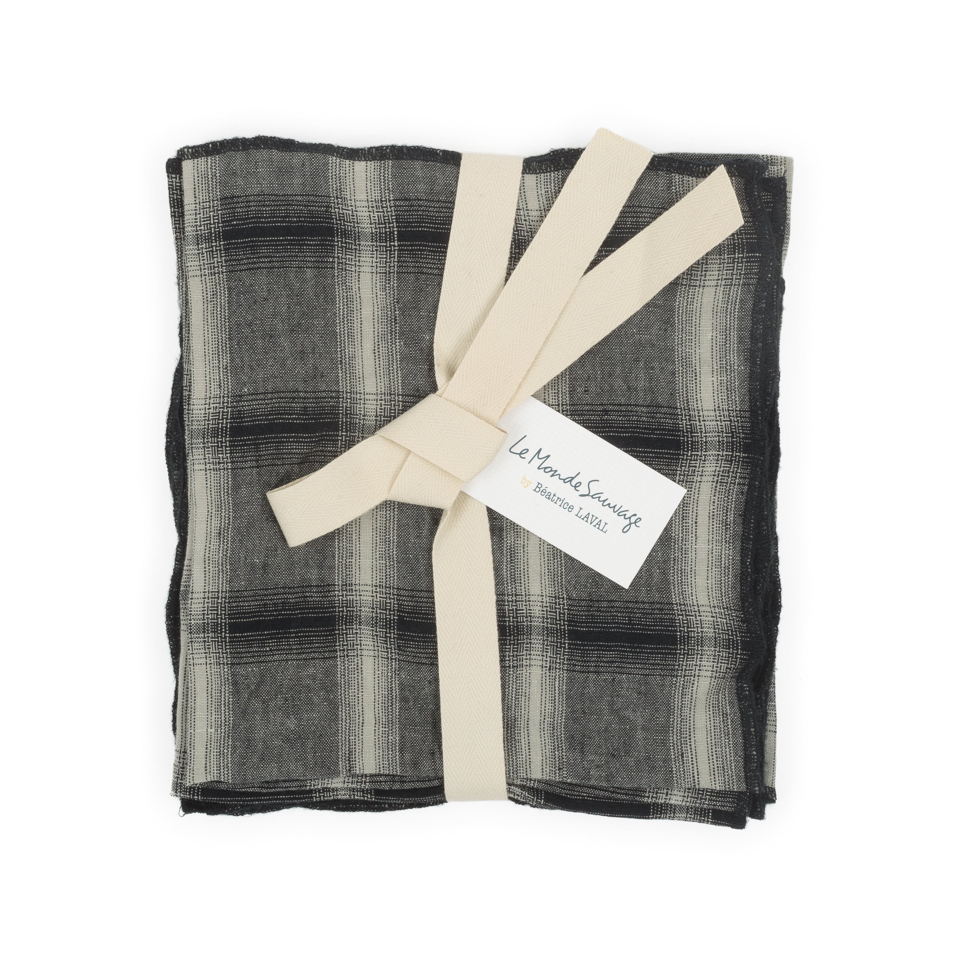Lot de 4 serviettes Highlands Lune