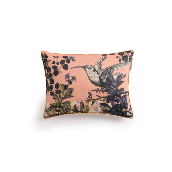 Le Monde Sauvage フリンジ付きベルベットクッション Bestiaire cushion Humming