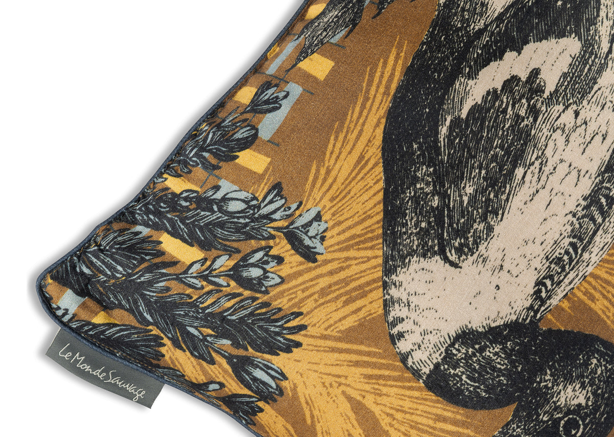 Coussin bestiaire Daffy - Le Monde Sauvage 