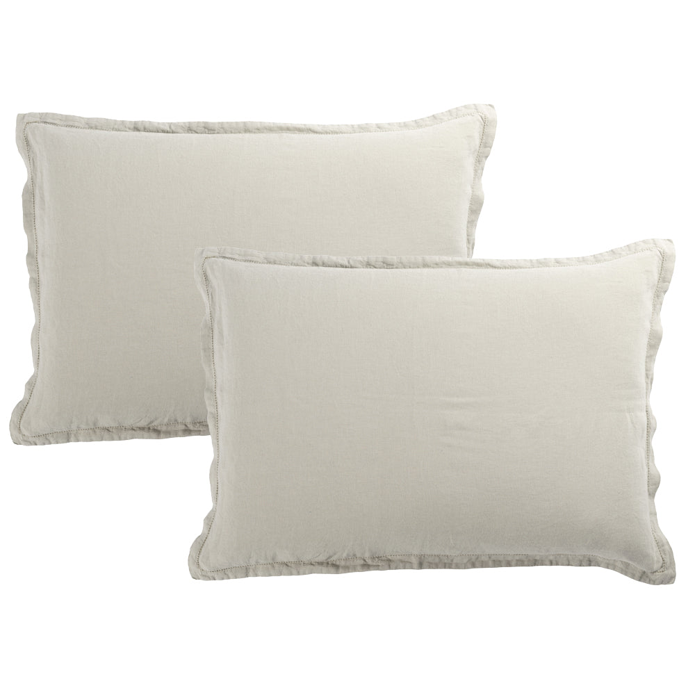 2 Taies d'oreiller Chroma Lune - 50x70cm