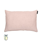 Coussin en lin gaufré Nude light