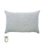 Coussin en lin gaufré Steel light