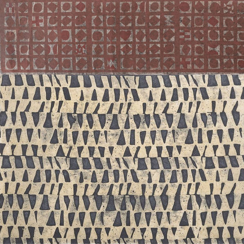 Papier peint Damier outremer