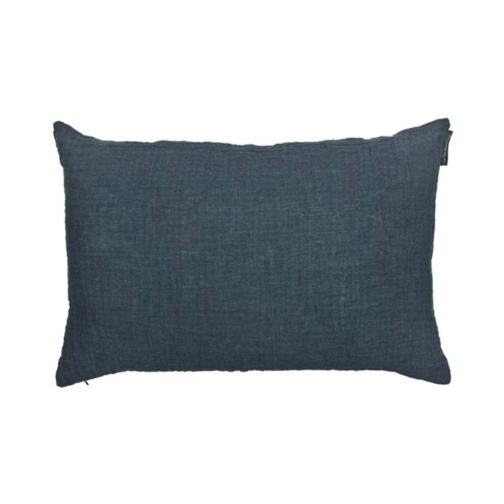Coussin en lin gaufré Vintage dark