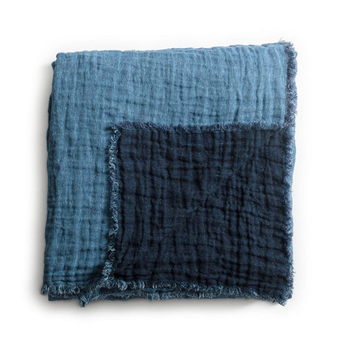 Waffled linen throw in Tokyo