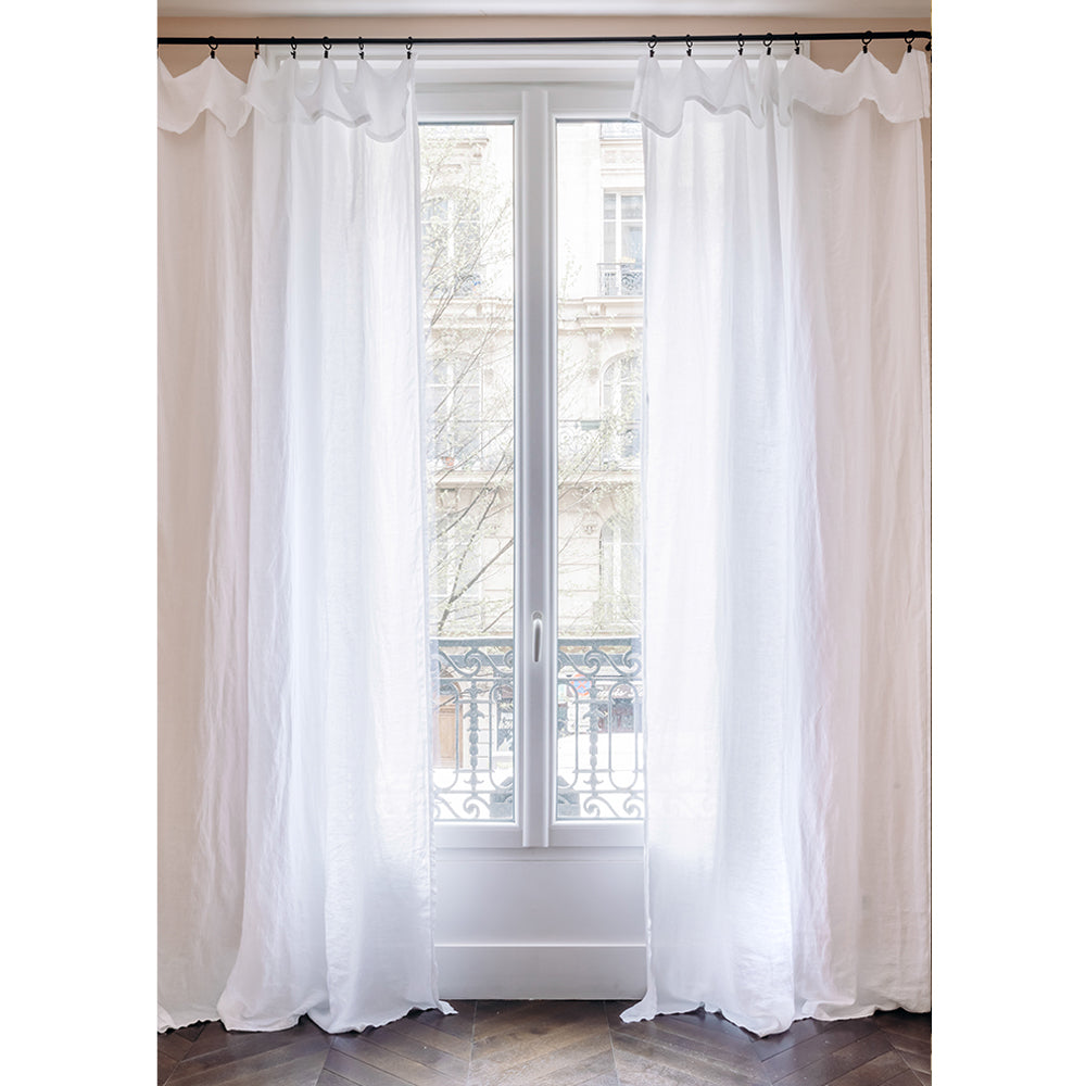 Rideau panneau Chroma blanc