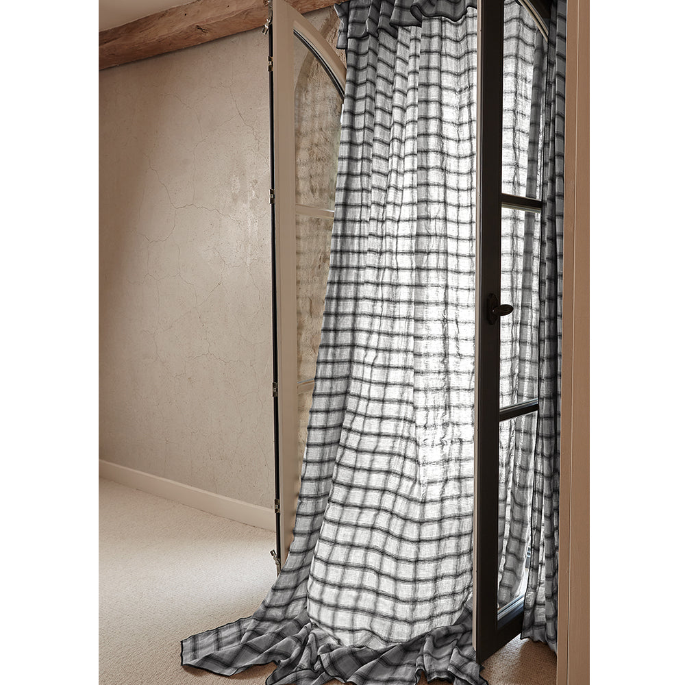 Rideau panneau Highlands Off White