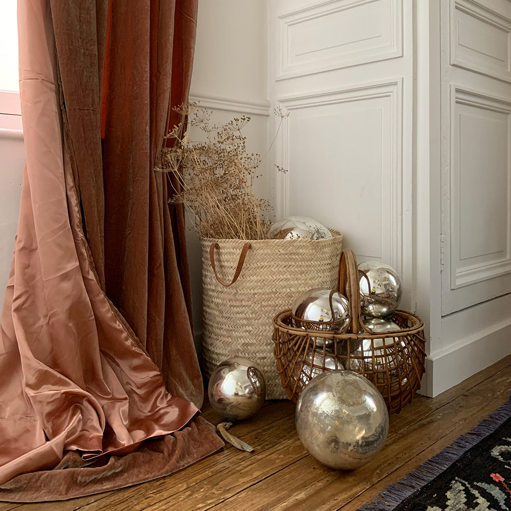 Istanbul velvet curtain in Latte