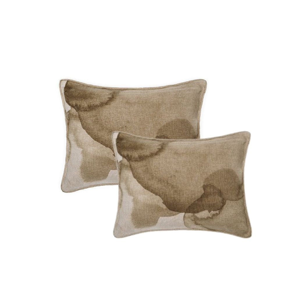 Lot de 2 housses de coussin Encre Owaka