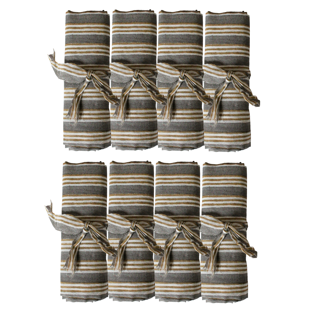 Lot de 8 serviettes de table Impro Uyuni