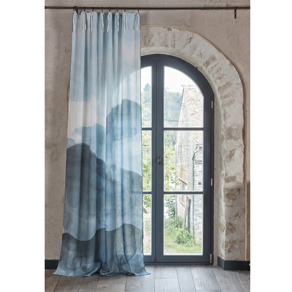 Lot de 2 rideaux Encre Dark denim