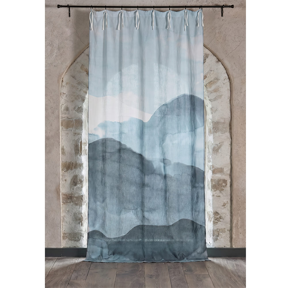 Lot de 2 rideaux Encre Dark denim