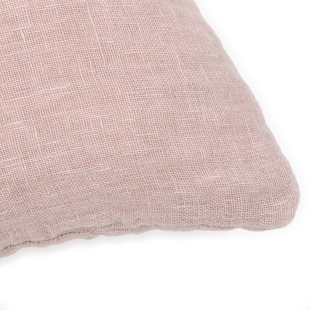 Coussin en lin gaufré Nude light - Le Monde Sauvage
