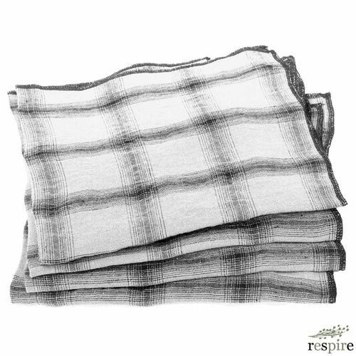 Lot de 4 serviettes Highlands Off white