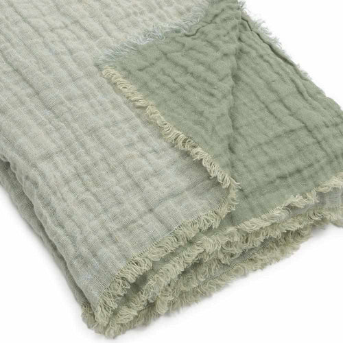 Waffled linen throw in Lappi 