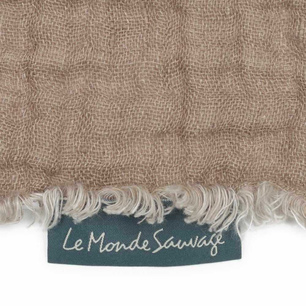 Plaid en lin gaufré Naples - Le Monde Sauvage