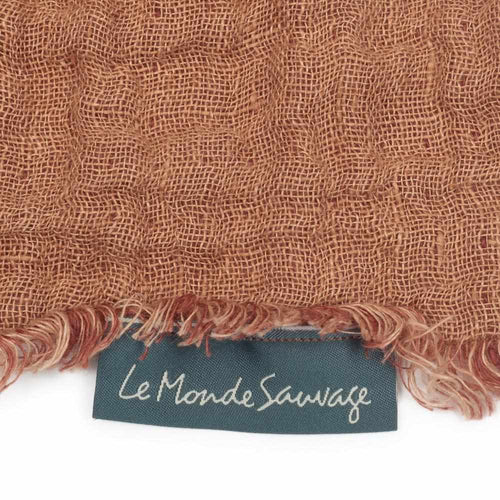 Waffled linen throw in Santa Fe