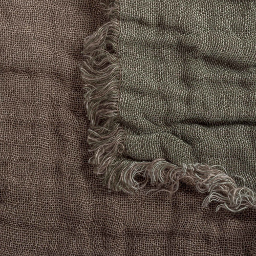 Waffled linen throw in Zurich 