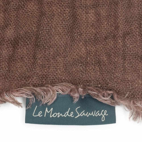 Waffled linen throw in Chinon 
