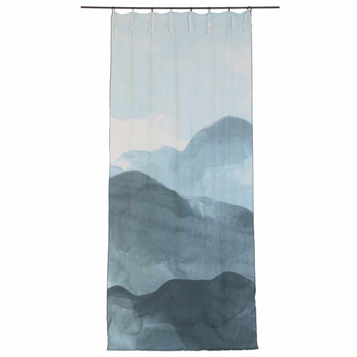 Encre curtain in Dark denim