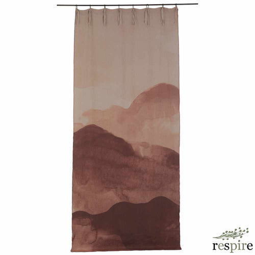 Encre curtain in Sepia